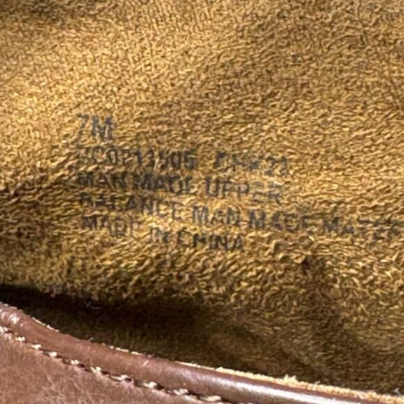 Born Woman’s Sandals Iwa Leather Flat Back Zip Open Toe Brown Size 7M - Picture 7 of 7